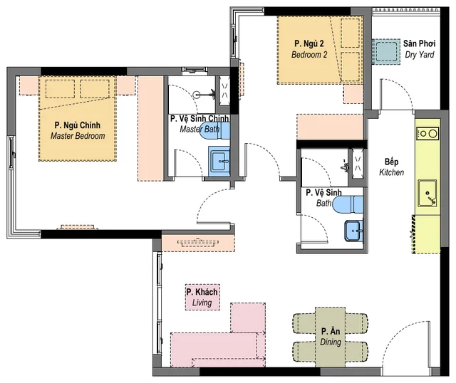 Layout mẫu B1b Habitat Bình Dương