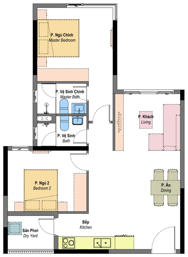 Layout mẫu B1e Habitat Bình Dương