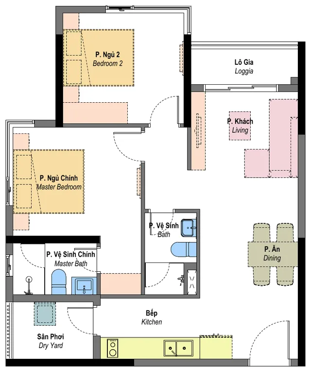 Layout mẫu B2 Habitat Bình Dương