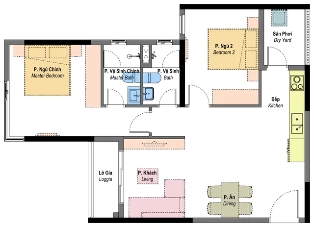 Layout mẫu B3b Habitat Bình Dương