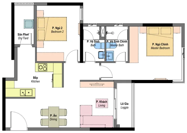 Layout mẫu B3e Habitat Bình Dương