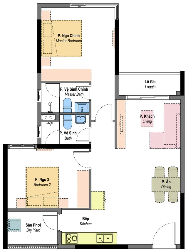 Layout mẫu B5a Habitat Bình Dương