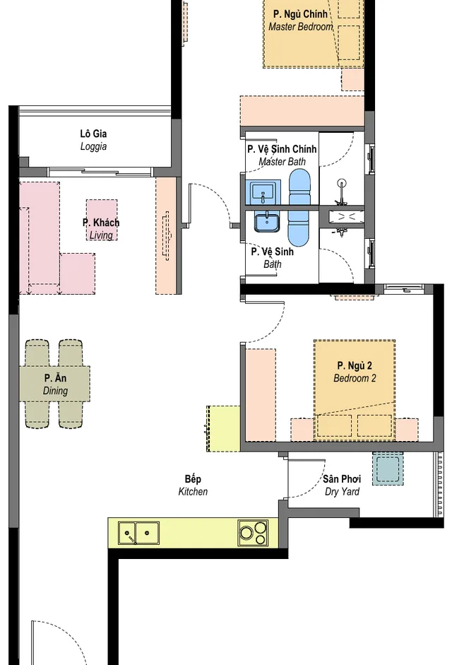 Layout mẫu B6 Habitat Bình Dương