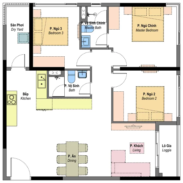 Layout mẫu C3 Habitat Bình Dương