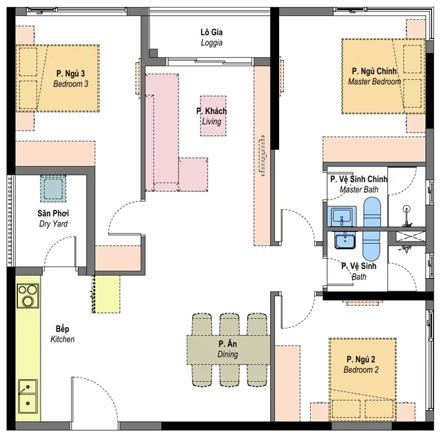 Layout mẫu C4 Habitat Bình Dương