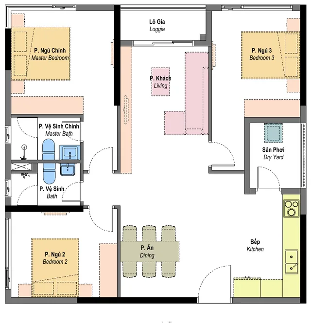 Layout mẫu C4a Habitat Bình Dương